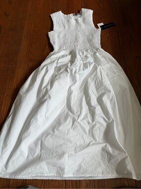 French Connection Cotton Sleeveless Dress, White, NWT